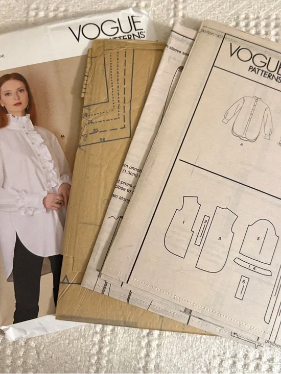 Vogue Pattern V1823 F5 for Misses’ Shirts - Picture 2 of 3